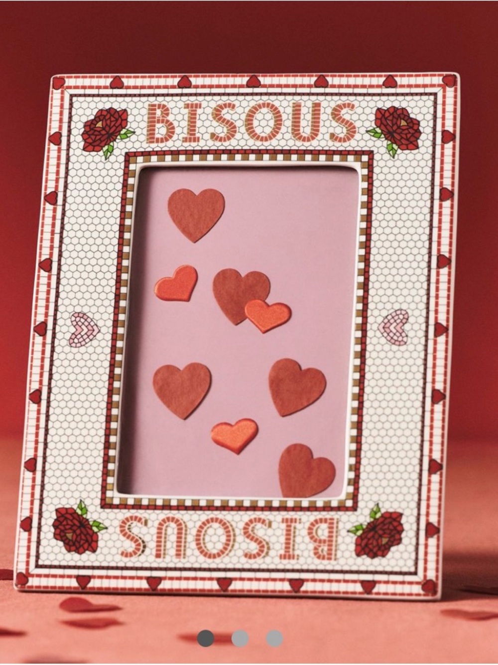 Anthropologie valentines tiles rectangular photo frame